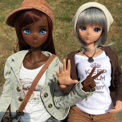 New Smart Doll Reflection Cocoa Wig Sports Bra Set Figure girl Japan color  skin