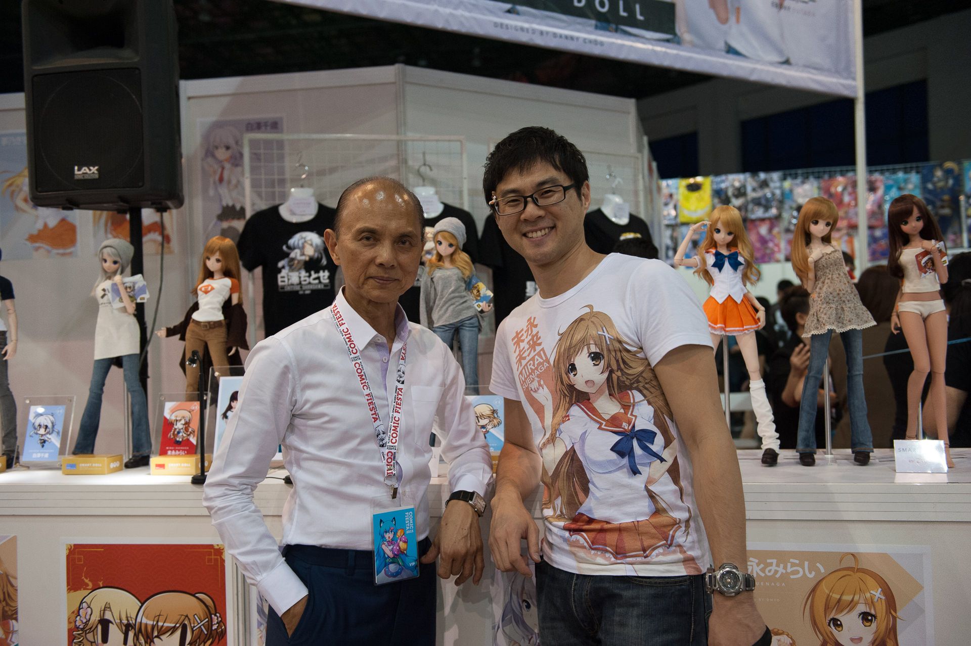 Jimmy Choo and Danny Choo at comic fiesta