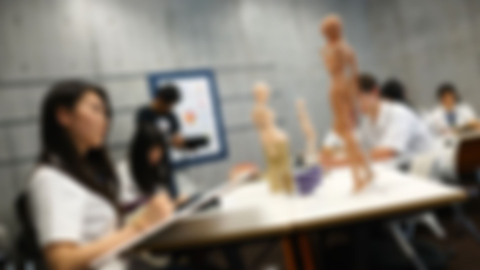 Classes at Yamanashi Gakuin High School use Smart Doll as a drawing reference