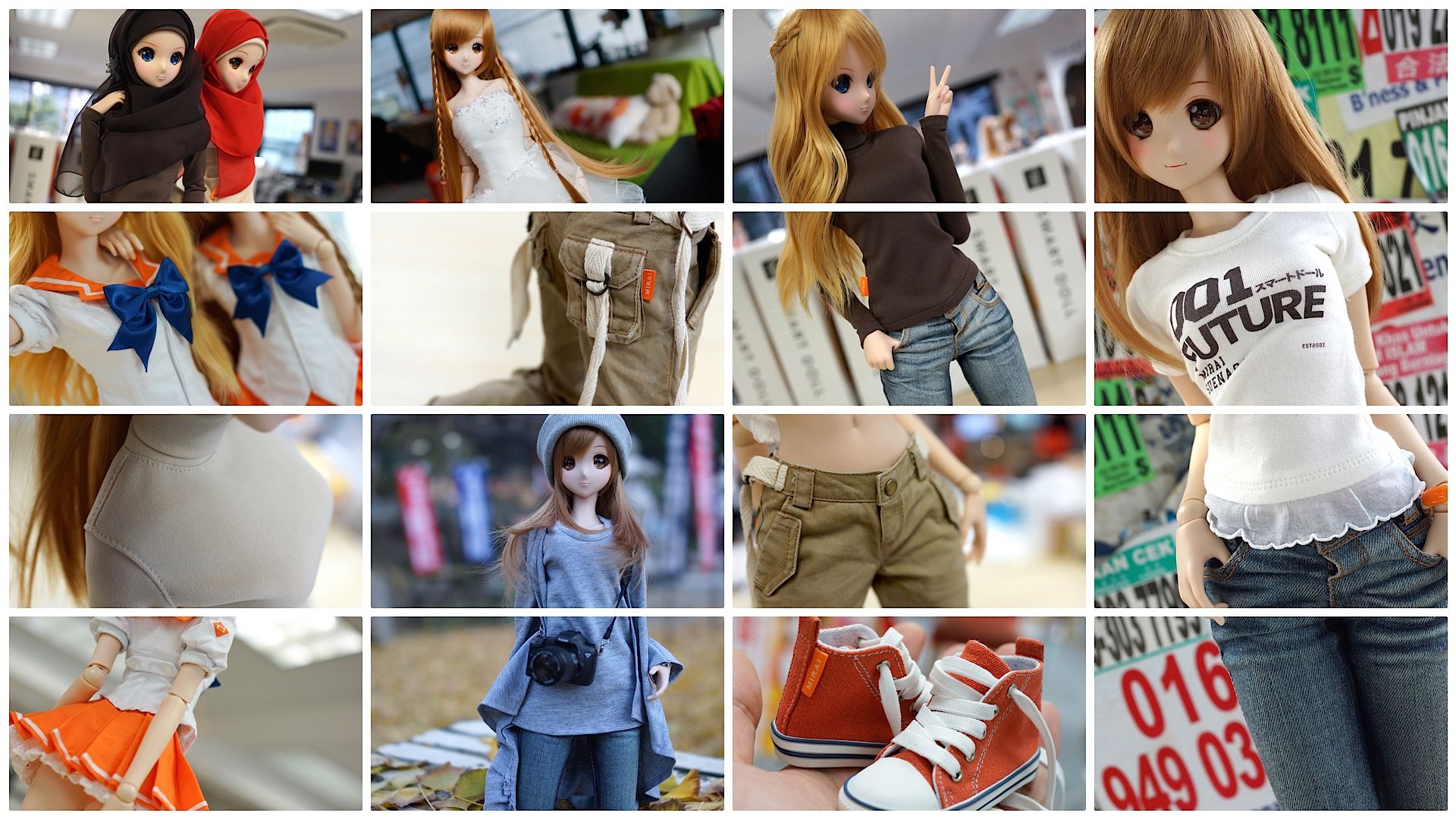 Doll Clothes - Smart Doll - Front Zip Sports Bra - 1/3 - black (Culture  Japan) —