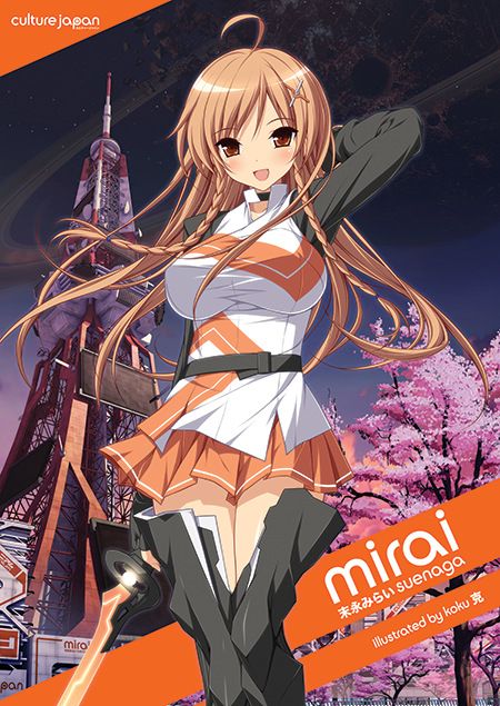 File:Mirai Suenaga with summer school uniform and K-on character