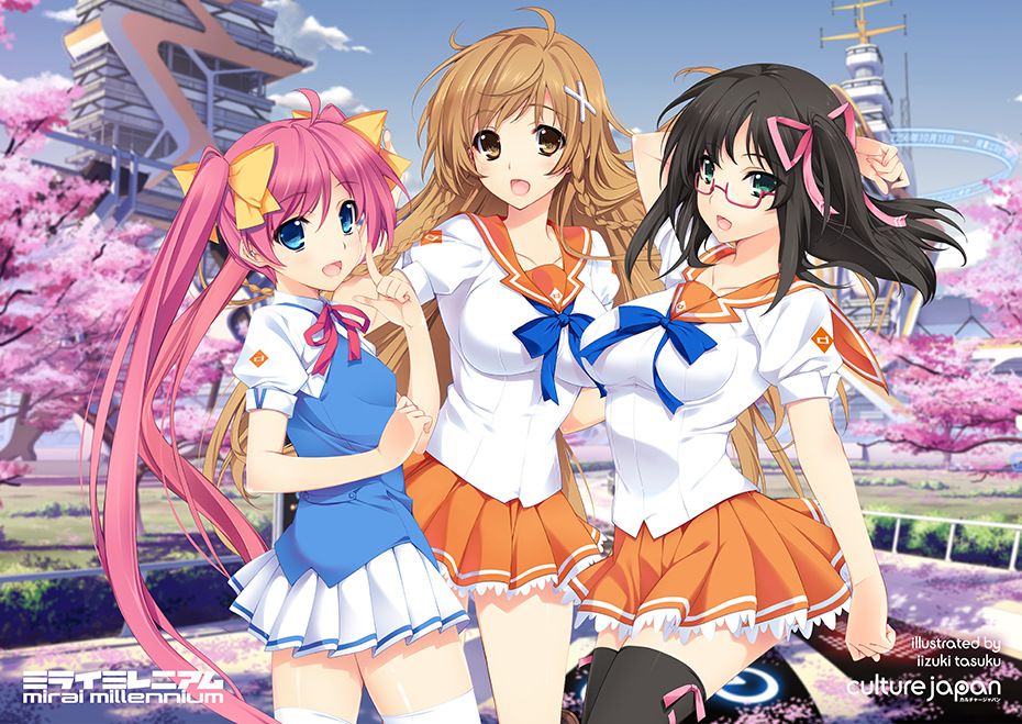 File:Mirai Suenaga with summer school uniform and K-on character